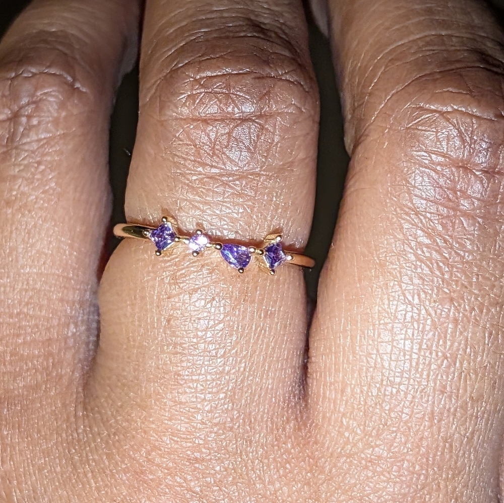 925 beautiful sparkling promise ring sz 6 - Picture 11 of 16